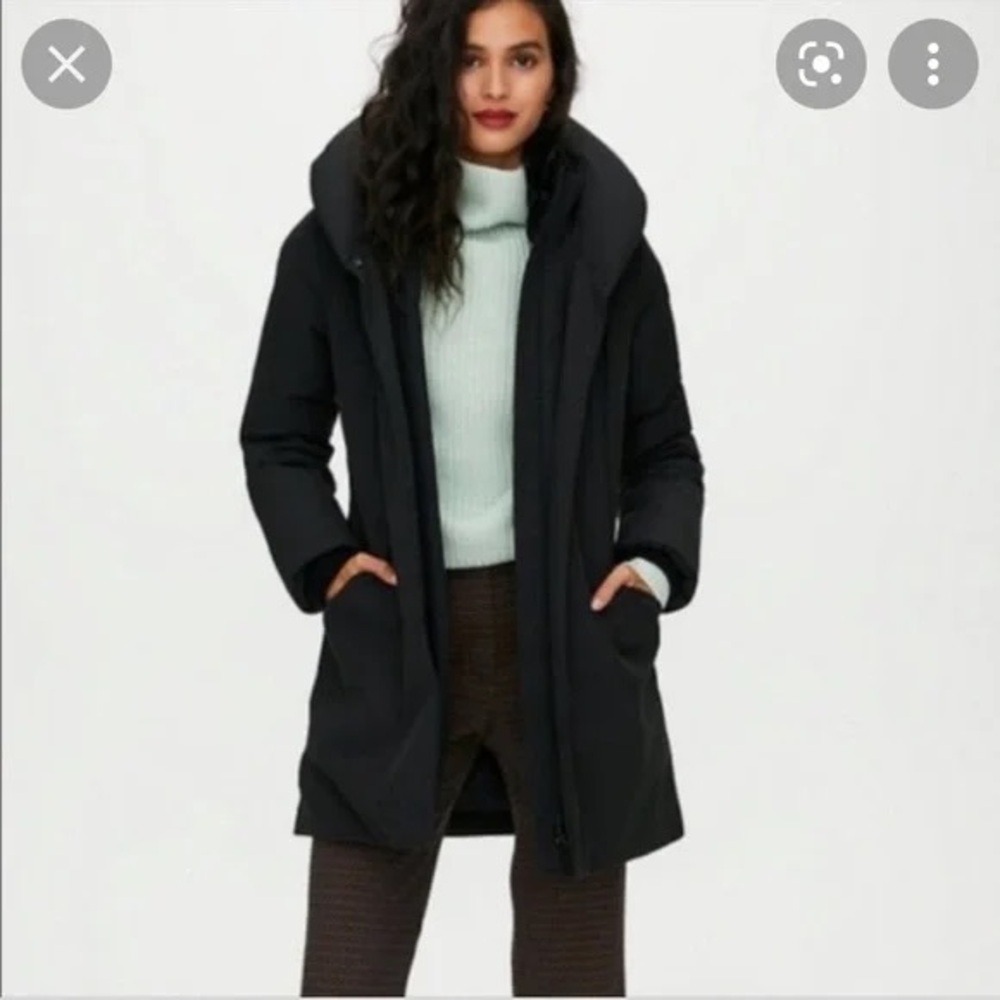 Wilfred XS down filled cocoon Women's Black parka